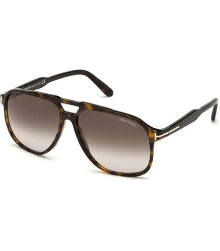 Amazon.com: Tom Ford Flared Sunglasses TF733 Gino 48F Brown Fade
